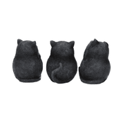 THREE WISE FAT CATS 8.5CM - FIGURINES, LAMPES