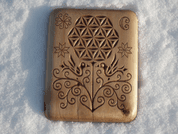 FLOWER OF LIFE, WOOD CARVING - GARDEN DECOR