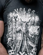 VELES, SLAVIC GOD, MEN'S T-SHIRT BLACK AND WHITE - PAGAN T-SHIRTS NAAV FASHION