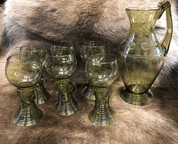 DUTCH RENAISSANCE GLASS SET 6+1 - HISTORICAL GLASS