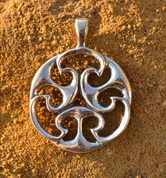 CELTIC KNOT OF LIFE, REPLICA, I. CENTURY, PENDANT, BRONZE - BRONZE HISTORICAL JEWELS