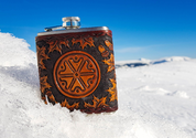 HIP FLASK, GROMOVITI ZNACI - BOTTLES, HIP FLASKS