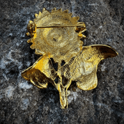 SUNFLOWER, COSTUME BROOCH - BIJOUTERIE FANTAISIE