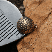 GOLF BALL, BRONZE PENDANT - PENDANTS, NECKLACES