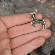 CELTIC DEER - HERNE, ZINC, PENDANT, ANTIQUE BRASS - ALL PENDANTS, OUR PRODUCTION