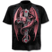 GOTHIC GUARDIAN - T-SHIRT BLACK - T-SHIRTS POUR HOMMES, SPIRAL DIRECT