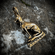 BASTET, BRONZE PENDANT - INSPIRATION MÉDIÉVALE ET AUTRE