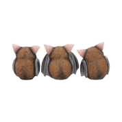 THREE WISE BATS, FIGURINES SET - ANIMAL FIGURES