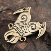 COEUR DU NORD, HUGIN ET MUNIN, COLLIER VIKING EN BRONZE - PENDENTIFS, COLLIERS