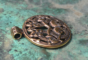 VIKING PENDANT, BORRE STYLE, BRONZE - WIKINGERAMULETTE