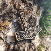 THOR'S HAMMER, DENMARK, ROMERSDAL, ZINC ANTIQUE BRASS - ALL PENDANTS, OUR PRODUCTION