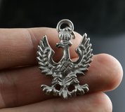 COAT OF ARMS OF POLAND, EAGLE, TIN PENDANT - SLAVIC AMULETS