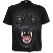 TRIBAL PANTHER - T-SHIRT BLACK - T-SHIRTS POUR HOMMES, SPIRAL DIRECT