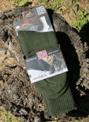 NORWEGIAN ARMY SOCKS, OLIVE GREEN - UNTERWÄSCHE FÜR MILITÄR