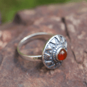 SLAVIC RING WITH HESSONITE - ANNEAUX