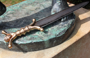 EARNAN, CELTIC ANTHROPOMORPHIC BRONZE DAGGER, DAMASCUS STEEL - COSTUME AND COLLECTORS’ DAGGERS