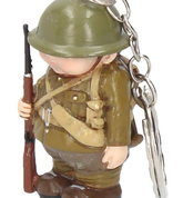 MINI ME KEYRING - WW1 BRITISH SOLDIER - FIGURES, LAMPS, CUPS