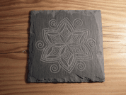 BLOSSOM SLATE COASTER - DÉCOR DE JARDIN