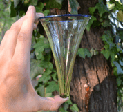 VIKING CONE BEAKER, GLASS, REPLICA FROM BIRKA - REPLIKEN HISTORISCHER GLAS