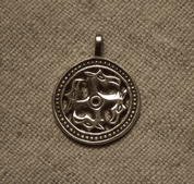 SLAVIC ANIMAL SHAPED SWASTIKA, BRONZE PENDANT - PENDANTS, NECKLACES