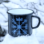 VEGVÍSIR VIKING ENAMEL MUG - PAGAN DECORATIONS