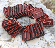 BLOODY RUNES - ELDER FUTHARK, SET OF WOODEN RUNES - RUNES