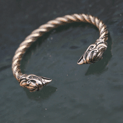 GRIFFIN, BRASS BRACELET - VIKING, SLAVIC, CELTIC BRACELETS - BRONZE AND BRASS