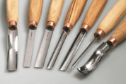 WOOD CARVING SET OF 7 CHISELS SC03 - FORGED CARVING CHISELS