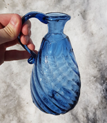 BLUE CARAFE - HISTORICAL GLASS - HISTORICAL GLASS