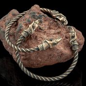 HUGINN AND MUNINN, VIKING BRACELET, BRONZE - VIKING, SLAVIC, CELTIC BRACELETS - BRONZE AND BRASS