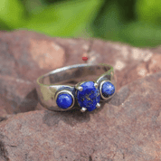 CITTADELLA, RING, LAPIS LAZULI, SILVER 925 - BAGUES AVEC DES PIERRES PRÉCIEUSES, ARGENT