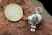 CELTIC HEAD, SILVER, PENDANT - PENDANTS