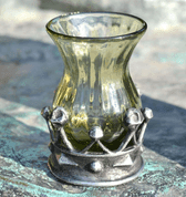 CAROLINA, HISTORICAL GLASS GOBLET, DECORATIVE REPLICA - ZINNBECHERN