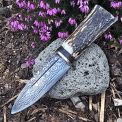 SGIAN DUBH, SCOTTISH KNIFE - DAMASCUS STEEL - KNIVES