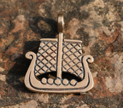 VIKING SHIP, BRONZE PENDANT - PENDANTS, NECKLACES