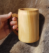 WOODEN TANKARD - DISHES, SPOONS, COOPERAGE