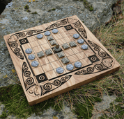 FIDCHELL CELTIC BOARD GAME BRIAN BORU VERSION WITH OAK BOARD - CELTIC BOARD GAMES