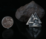 VALKNUT, WIKINGER-ANHÄNGER AUS SILBER, AG 925 - ANHÄNGER - SCHMUCK, SILBER