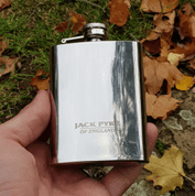 HIP FLASK, STAINLESS STEEL, 4 OZ/118 ML - FOOD - CUTLERY, MESS TINS
