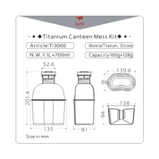 TI3060 TITANIUM CANTEEN MESS KIT - TITANAUSRÜSTUNG