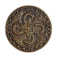 VIKING BROOCH Thumby-Bienebek, replica, bronze Wulflund