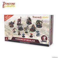 Miniature Médusa + Variants - World Of Deuslair / Dungeons & Lasers G36 - 28mm - Occasion