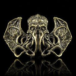Cthulhu, boucle de ceinture, laiton