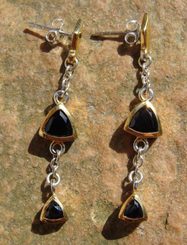 GEMMA, silver earrings, Ag 925