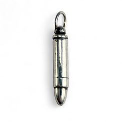 BULLET, 9mm Luger, silver pendant