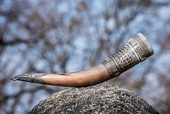 HIBERNIA, luxury engraved drinking horn