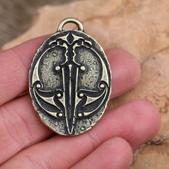 DOPPELKREIS, slawisches Amulett, Zink