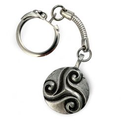 Keltische Quaste, Zink antik silber