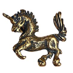 UNICORN, bronze pendant