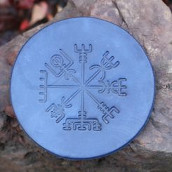 VEGVISIR - leather coaster